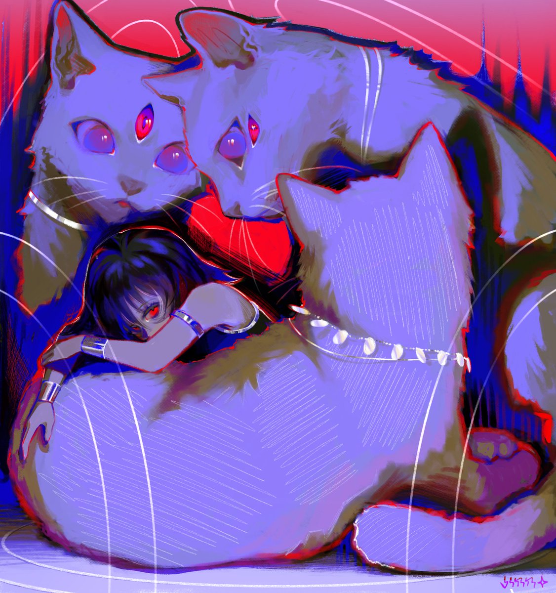 My entry for the <a href="/clipstudiopaint/">CLIP STUDIO PAINT</a>   drawing contest titled "Guardians"👀

App: Clip Studio Paint Pro

#cspcontest43  #CLIPSTUDIOPAINT