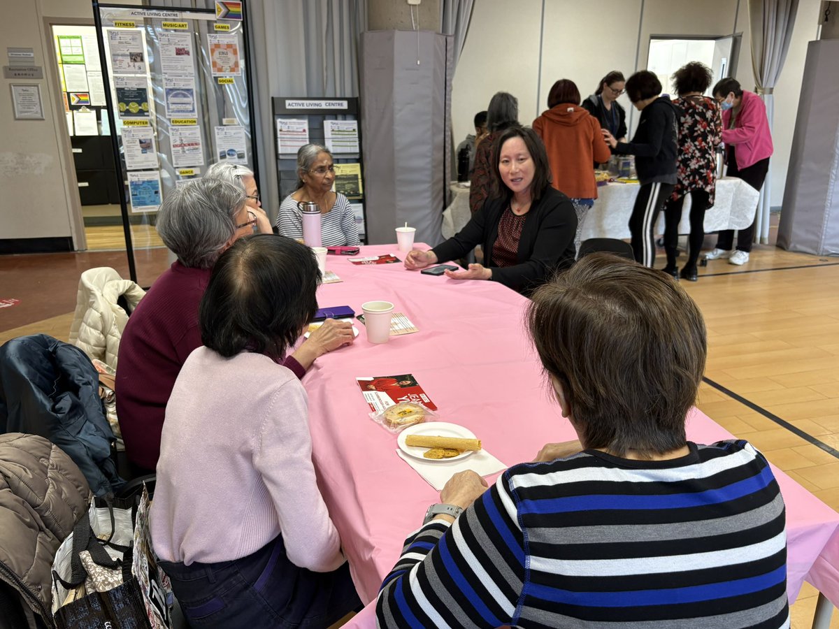 JeanYip3's tweet photo. How wonderful to surprisingly find the Filipino Social Gathering @SPLCDOTCA in #ScarboroughAgincourt🇵🇭

I enjoyed the chance to speak 🗣️ with seniors at this event with food 🍲 , music 🎵 and karaoke 🎤 .

They were happy to hear about the 5% GIS increase campaign announcement by PM @MarkJCarney . A senior also reminisced about @ArnoldChanLib 

It was good to chat and share the news with everyone else.

#Seniors