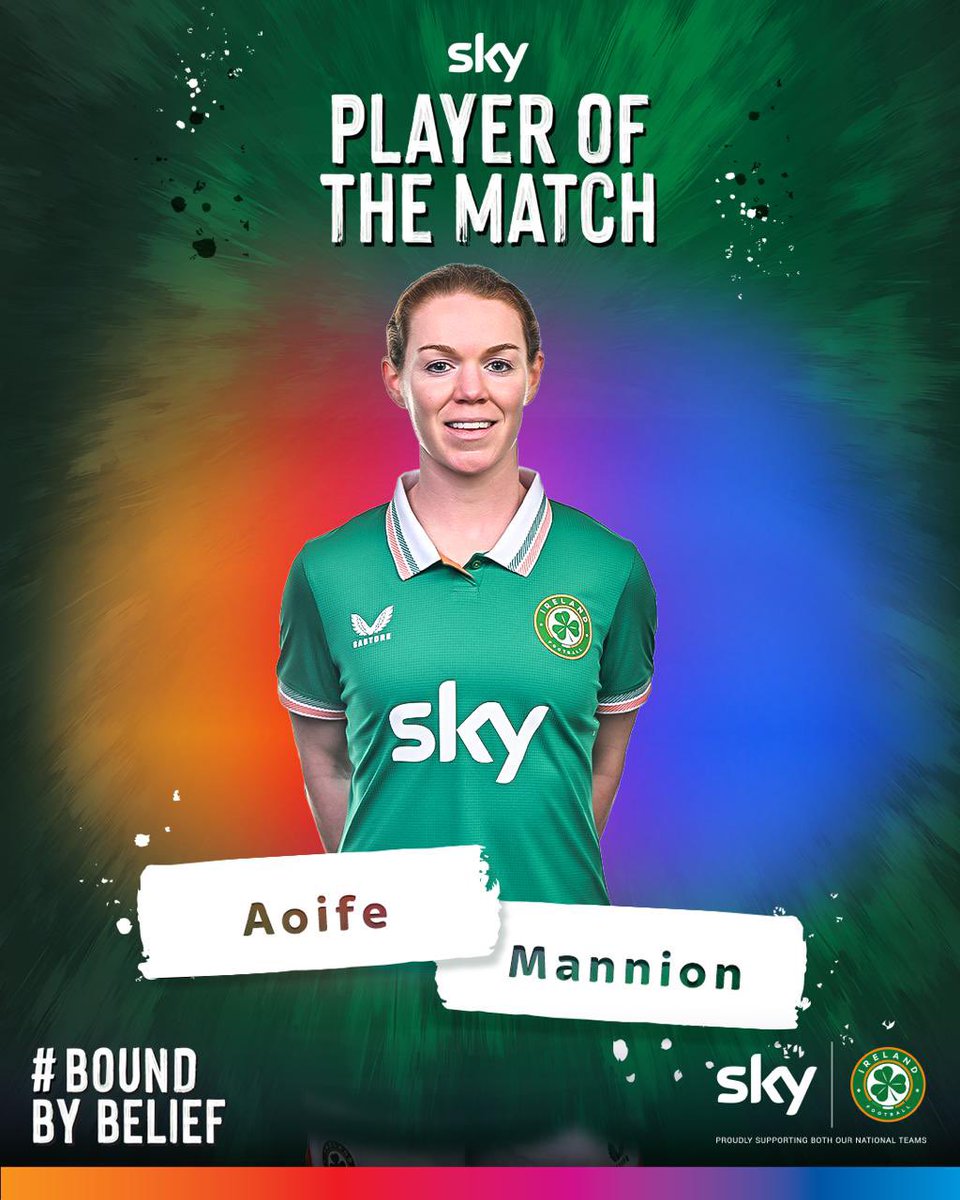 Player of the match 💚 Aoife Mannion 

#BoundByBelief #COYGIG