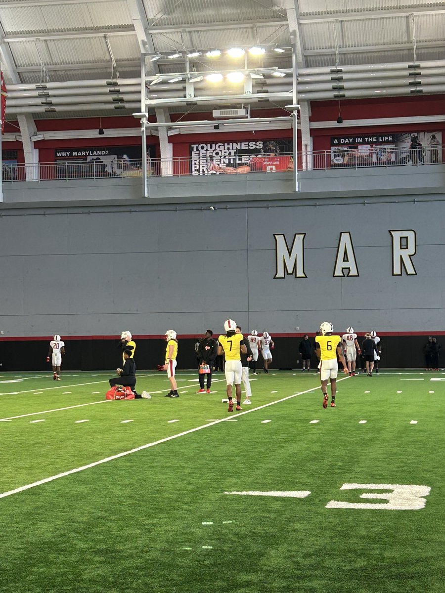 taylorjlyons's tweet photo. Maryland is making Malik Washington available to the media after practice today. It’ll be the first time a true freshman has spoken with reporters in Michael Locksley’s seven years here.
Make of that what you will. https://t.co/x3CjYt2jpE