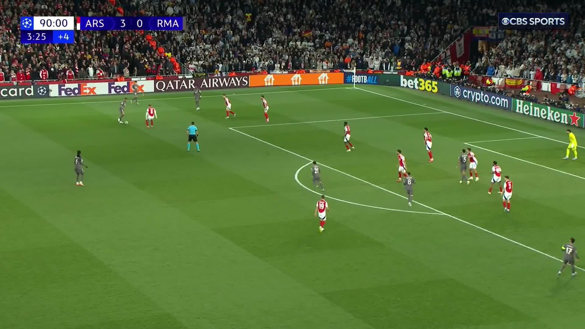 Adding insult to injury 🤕Eduardo Camavinga sees a second yellow for kicking the ball away moments before the full-time whistle 🟥