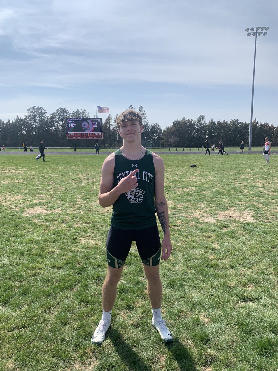 ccbisontrack1's tweet photo. Sandy Creek Invite Results.
Boys 100 M Dash.
1st Place - 10.83.
NEW School Record.
Wyatt Dent
#ccpsactivities https://t.co/q8mRkv1ixi