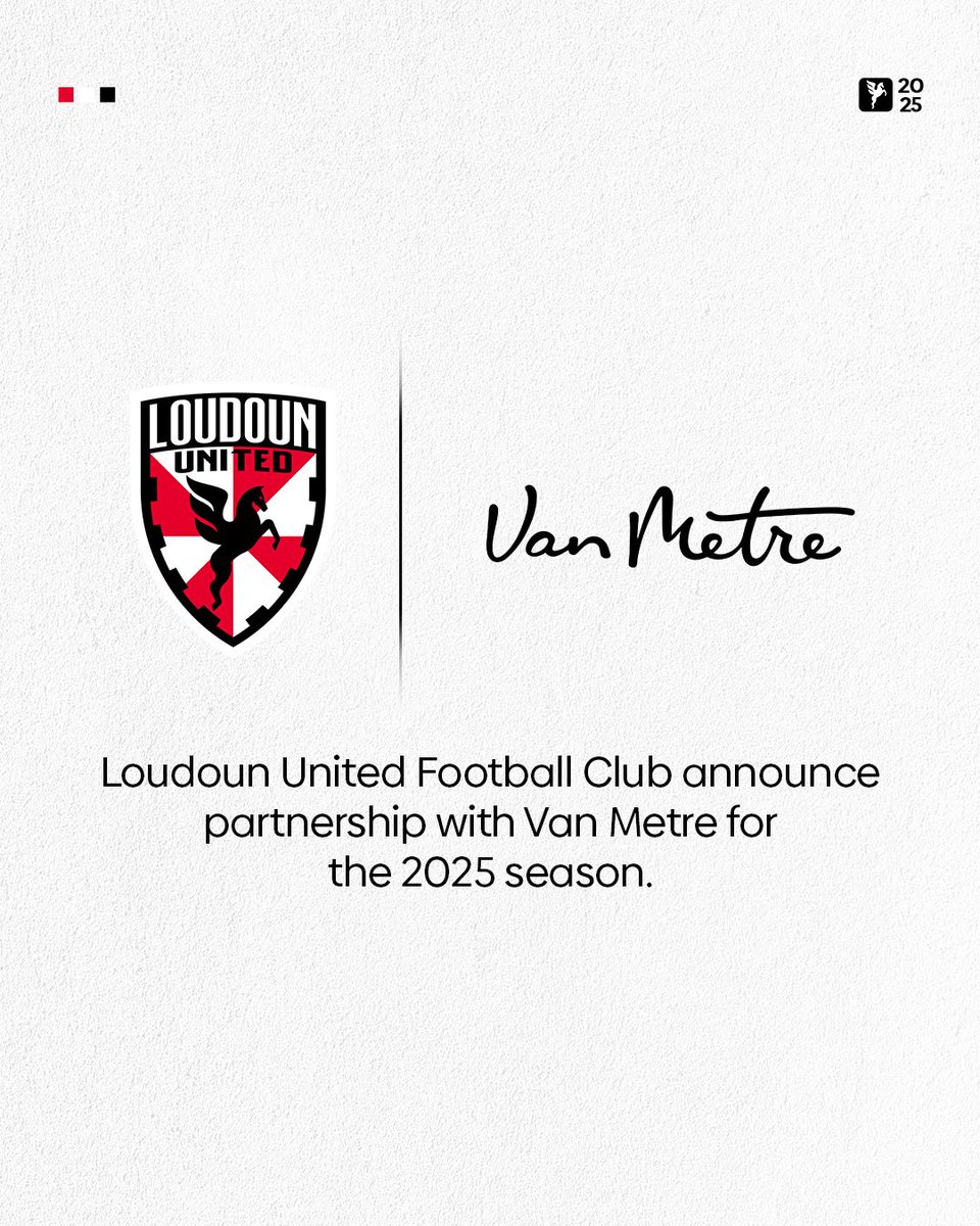LoudounUnitedFC's tweet photo. Loudoun United Football Club announce new partnership with Van Metre Companies for the 2025 season!

🔗 https://t.co/eLBBXsFxWp https://t.co/9TRF5bJR9P
