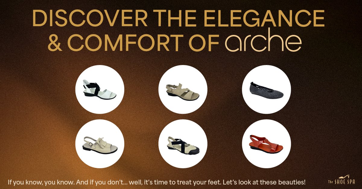 shoespausa's tweet photo. “Arche is one of my absolute favorite brands at The Shoe Spa. Effortlessly chic, ultra-comfy, &amp; made to mold to your feet like a dream.” If you know, you know. And if you don’t…well, it’s time to treat your feet. Let’s look at these beauties! https://t.co/ElBs8YHtUD https://t.co/zYfGJY6PMa