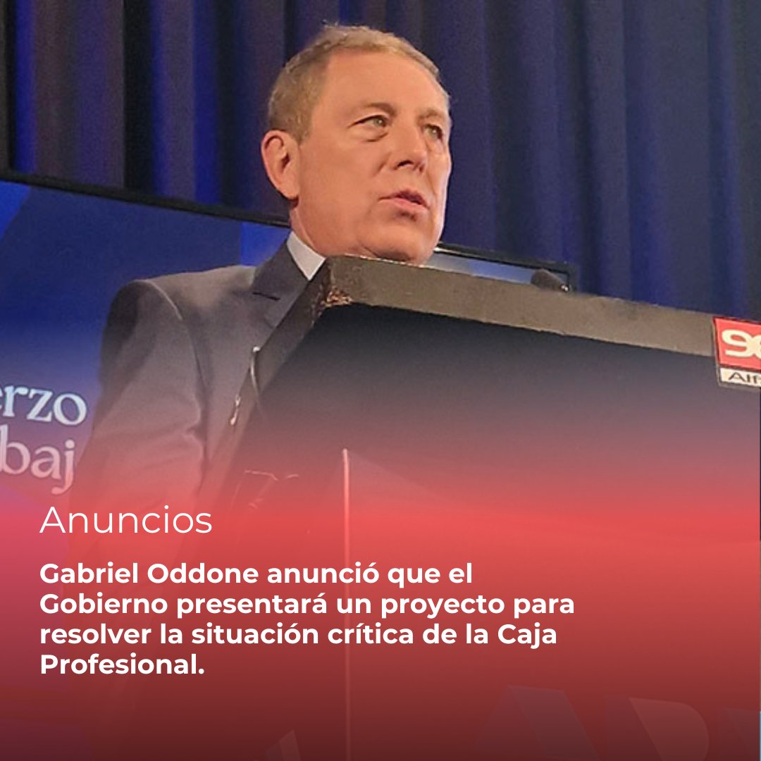 “El resultado fiscal fue el más alto en 35 años”, dijo <a href="/OddoneGabriel/">Gabriel Oddone</a> y anunció que el Gobierno presentará un plan para la Caja Profesional. 

Además, adelantó un viaje a EEUU para buscar inversiones: “El crecimiento es la clave”.

Lee más en ➡️ informarte.com.uy/oddone-anuncio…