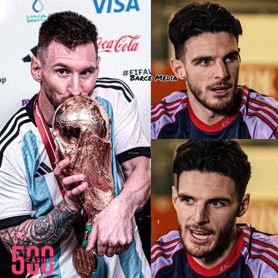 FCB_ACEE's tweet photo. 🚨🗣️ Host: "Who's the Best player in football history"?

🗣️ Declan Rice: "Messi, because I just feel what he does with a football, he is just special, and I don’t think we will ever see a player like that ever again”

When your idol is Messi, you're destined for greatness 👏 https://t.co/ugTR4pCgD3