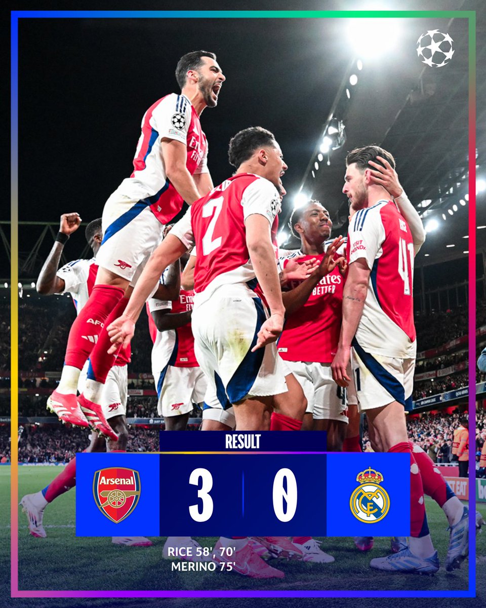 A famous night for The Arsenal 🔴

#UCL