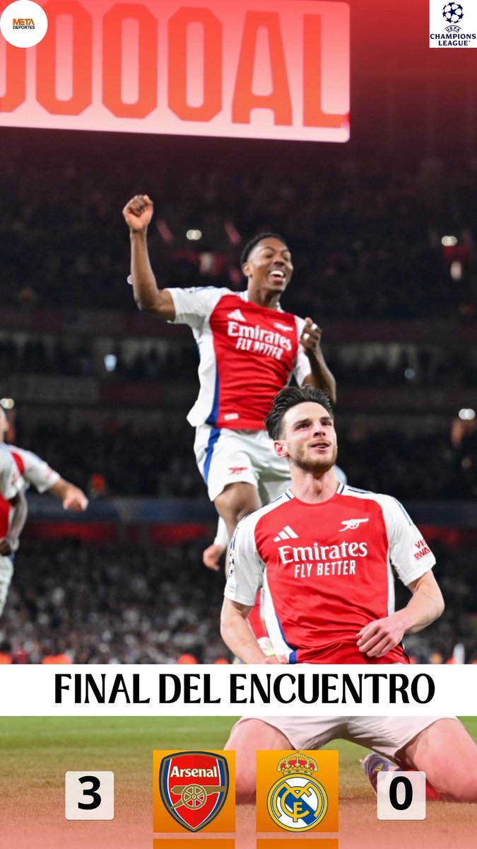metadeportes_'s tweet photo. ⌚️¡Tenemos final en Londres y Múnich!

⚽️El Inter de Lautaro le ganó de visitante al Bayern Múnich y define de local su serie (1-2).

⚽️El Arsenal comandado por Arteta ganó, gusto y goleo al Real Madrid en casa y va por la clasificación en la capital Española (3-0). https://t.co/E6Ri2TCuSr