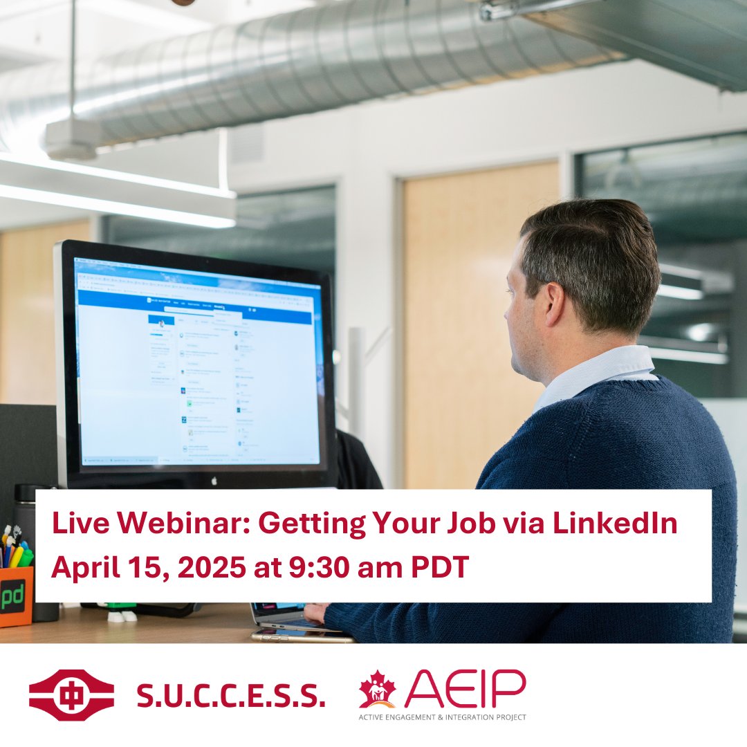 aeipsuccess's tweet photo. Join us on April 15 at 9:30 AM PDT for "Getting Your Job via LinkedIn” a power-packed session where you'll learn:
🔹 How to optimize your LinkedIn profile
🔹 Job search strategies
🔹 Networking tips 
🔹 Valuable resources to boost your career
Register Now: https://t.co/xxtOA6WXXZ https://t.co/6dKudU7nll