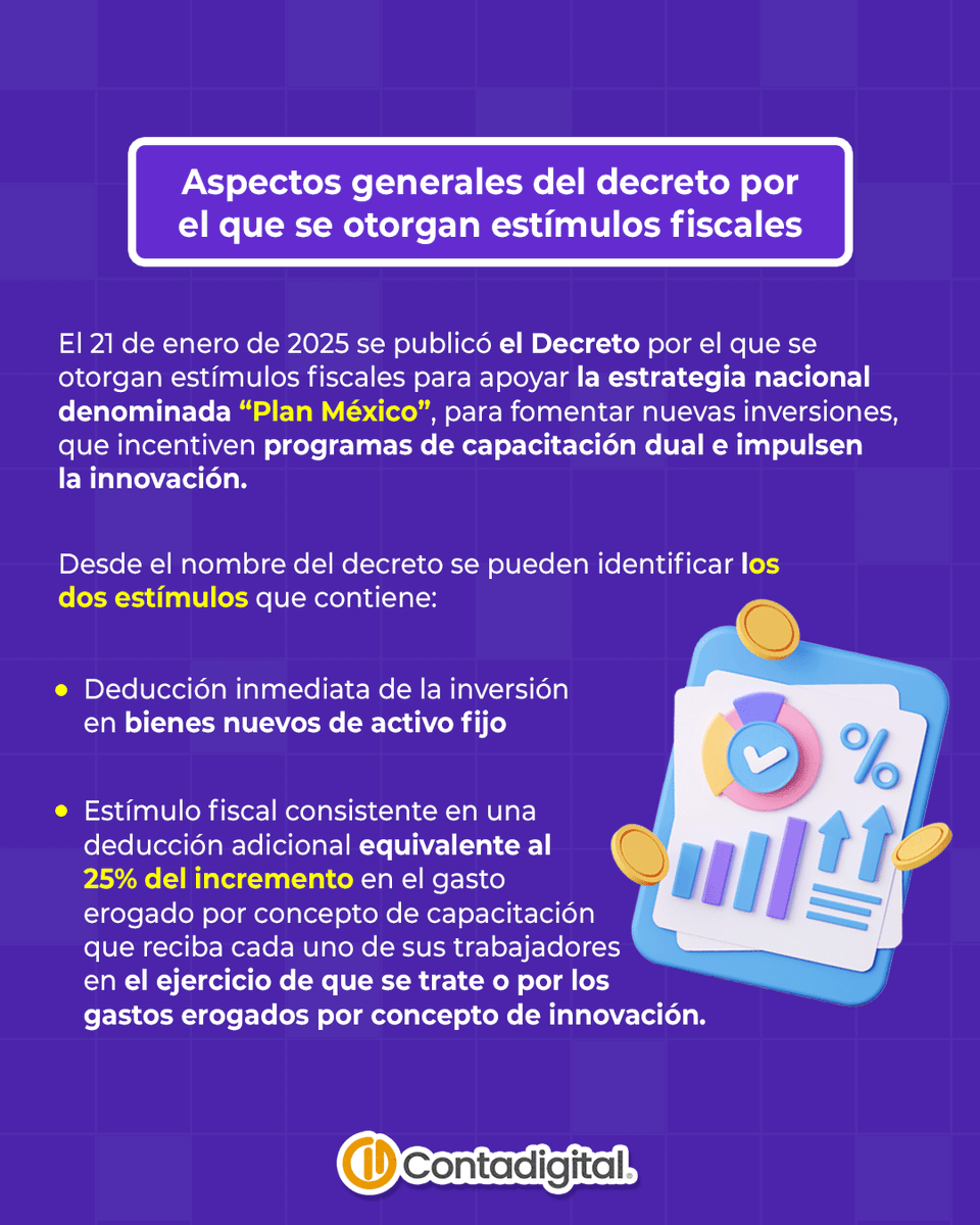 ContabilidadDig's tweet photo. 📍 ¿Sabes cómo aplicar el reciente decreto de la #Deducción Inmediata? 🤔📃
Conoce más de este nuevo estímulo fiscal en el #Contablog. 📒
https://t.co/D0IOntAKaL https://t.co/k7vdRVWLr2