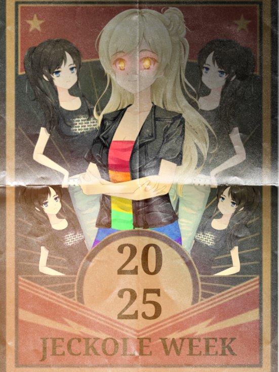 WeJ3b's tweet photo. JECKOLE WEEK 2025 - PREPARE
(I made a muck-up on the last one on Jecka's shoulder so here's a replacement😭) https://t.co/rdWsK6KLxr