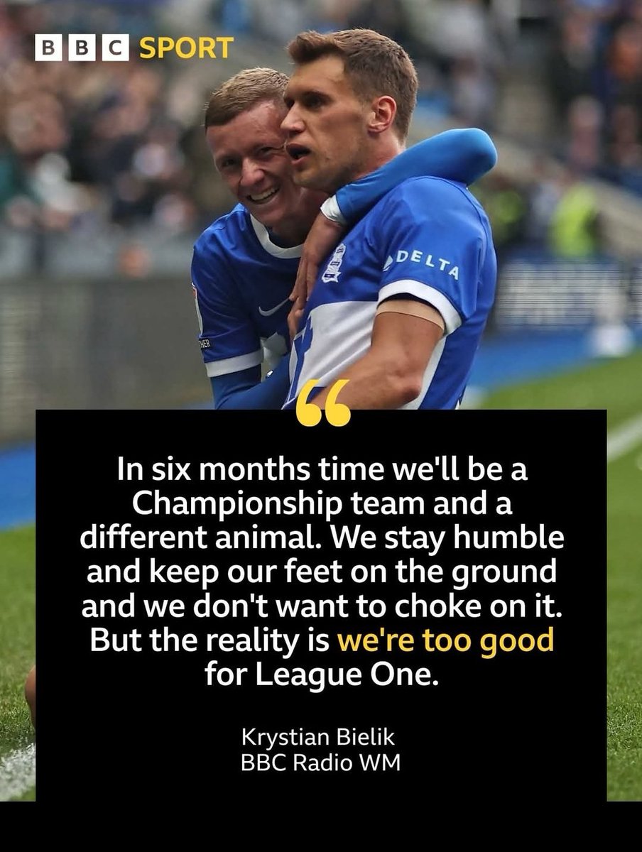 antbcfc4812's tweet photo. Dear all of league 1, Bielik was right. Bye bye #bcfc #league1 https://t.co/OuZtojT8nk