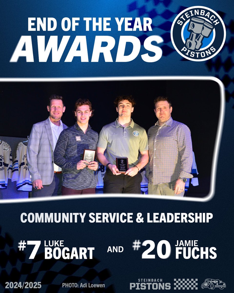 Congratulations to the 2025 Pistons year end award winners! (Pt3/3)

#PistonsHockey