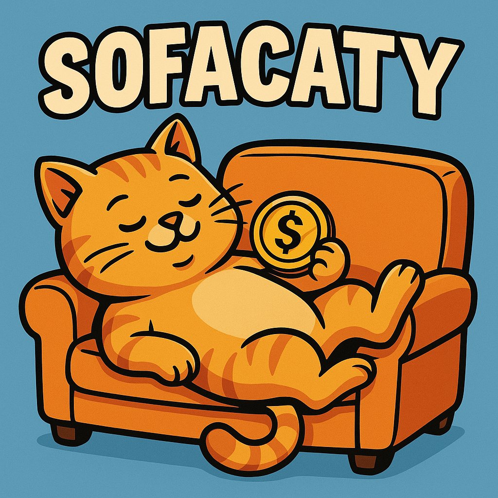 SofaCat_coin's tweet photo. When you’re just a cat on a sofa...
But somehow you end up owning the blockchain.

😸 Meet $SOFACATY — the meme coin everyone’s been sleeping on (literally).

Get ready to ride the purrfect wave of comfy gains 🐾.
Do you have what it takes to join the SofaSquad?

#SofaCaty #MemeCoin #CryptoVibes #PurrfectCoin #ToTheMoon #CryptoCommunity #Altcoins #Blockchain #CatCoin #CryptoFam #MemeCoinSeason #Solana #HODL #DeFi #CryptoRevolution #NFTCommunity #ComfyGains #MoonMission