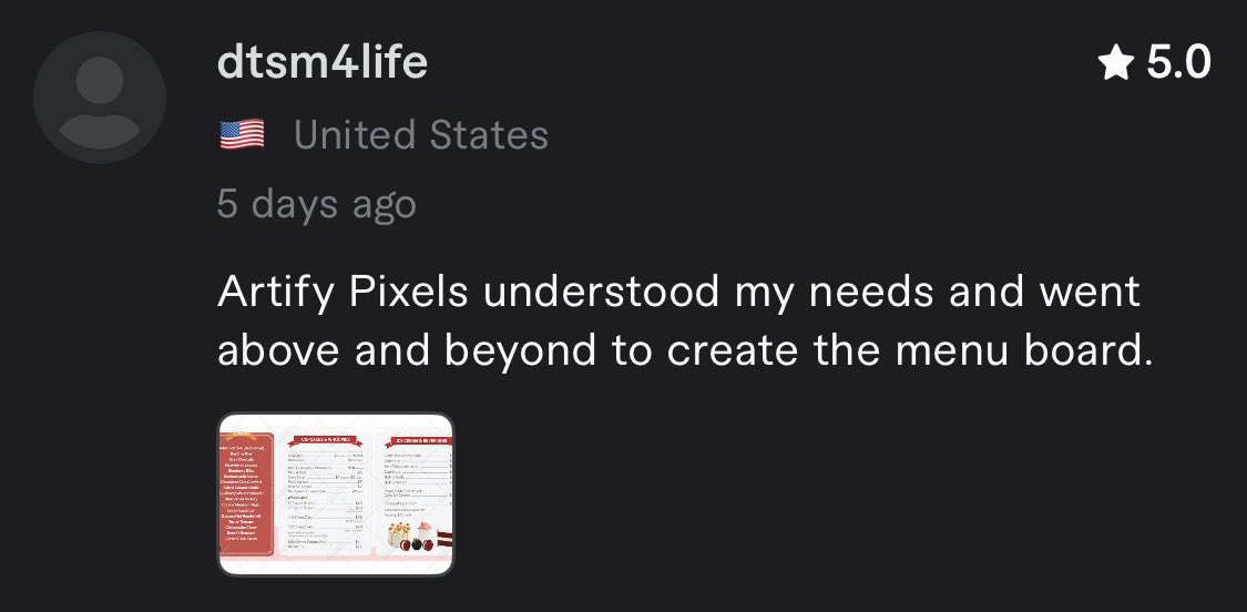 artifypixels's tweet photo. Nothing speaks louder than the words of our happy clients!

Your trust is our biggest win!

#ClientLove #DesignWithHeart #ArtifyPixels https://t.co/t21PX8RZCi