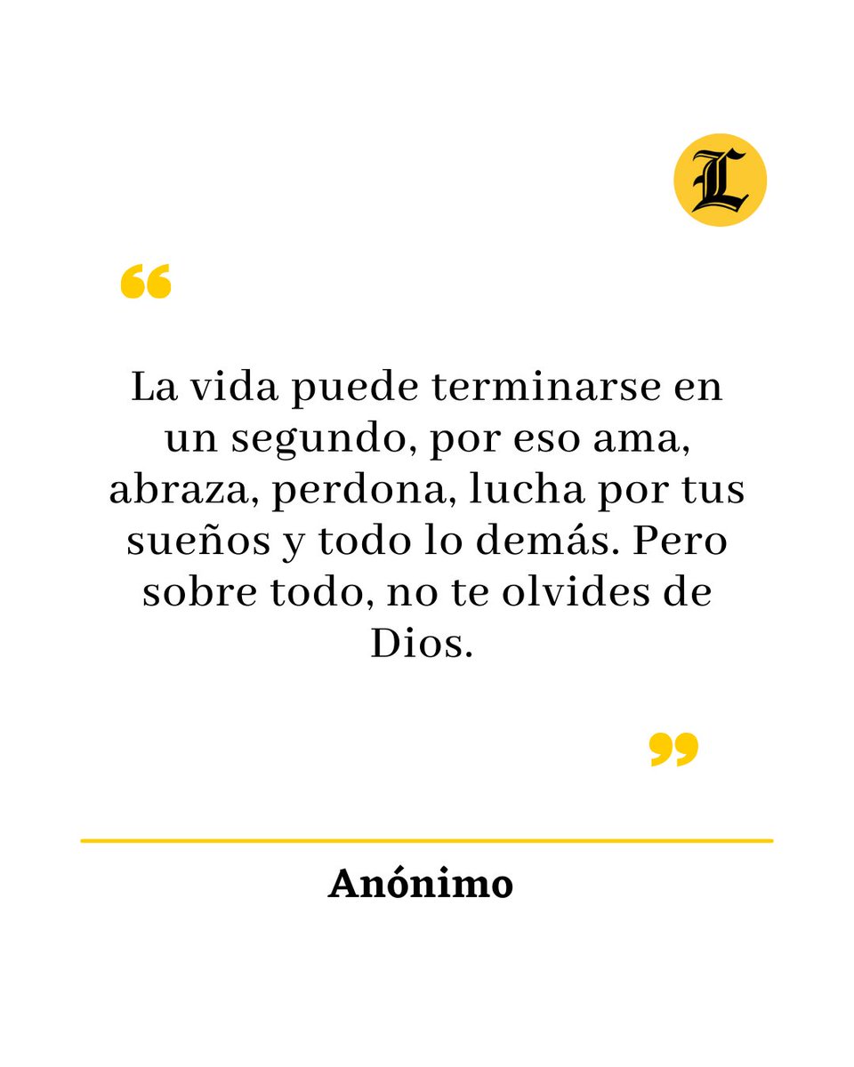 ListinDiario's tweet photo. #FrasesListín l Buenos días, lectores.

#DiosBendigaRD #LoVivimosConElListín #ListínDiario https://t.co/r5or9wgzEJ