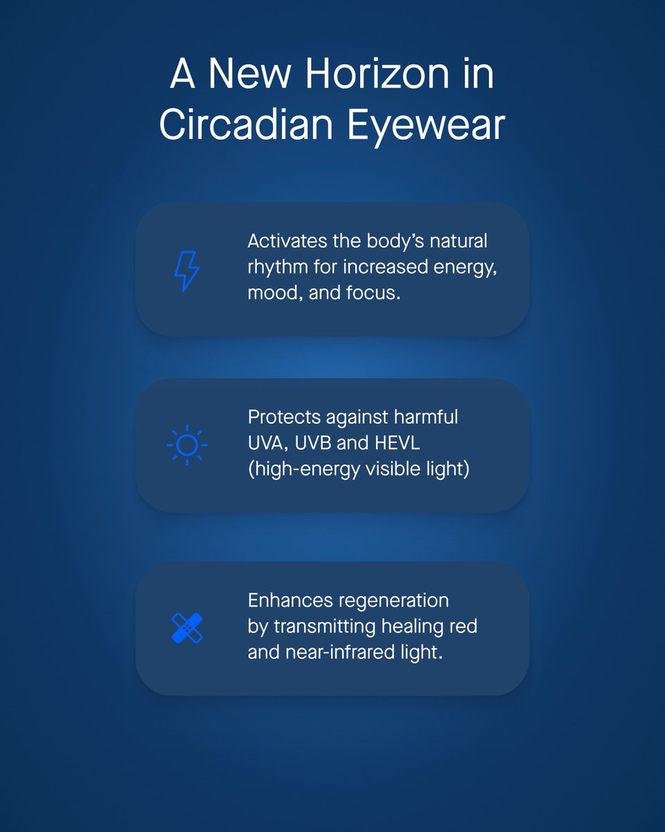 Introducing BlueSync—The World’s First Circadian-Activating Lens.

Developed in collaboration with the world’s leading expert in photobiology, BlueSync is the first lens scientifically designed to strengthen the circadian rhythm during the day.