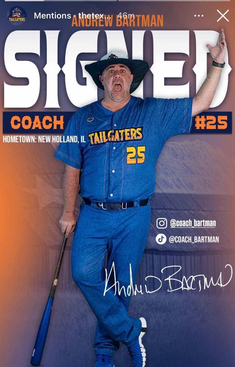 Andrew Bartman (@coachbartman) on Twitter photo Beyond fired up to be back on the field representing <a href="/TXTailgaters/">The Tailgaters</a> in the <a href="/BananaBall_/">Banana Ball</a> universe!
Now I’ve got to go see the clubby and get these pants hemmed into some real nice jorts! Beyond fired up to be back on the field representing <a href="/TXTailgaters/">The Tailgaters</a> in the <a href="/BananaBall_/">Banana Ball</a> universe!
Now I’ve got to go see the clubby and get these pants hemmed into some real nice jorts!
