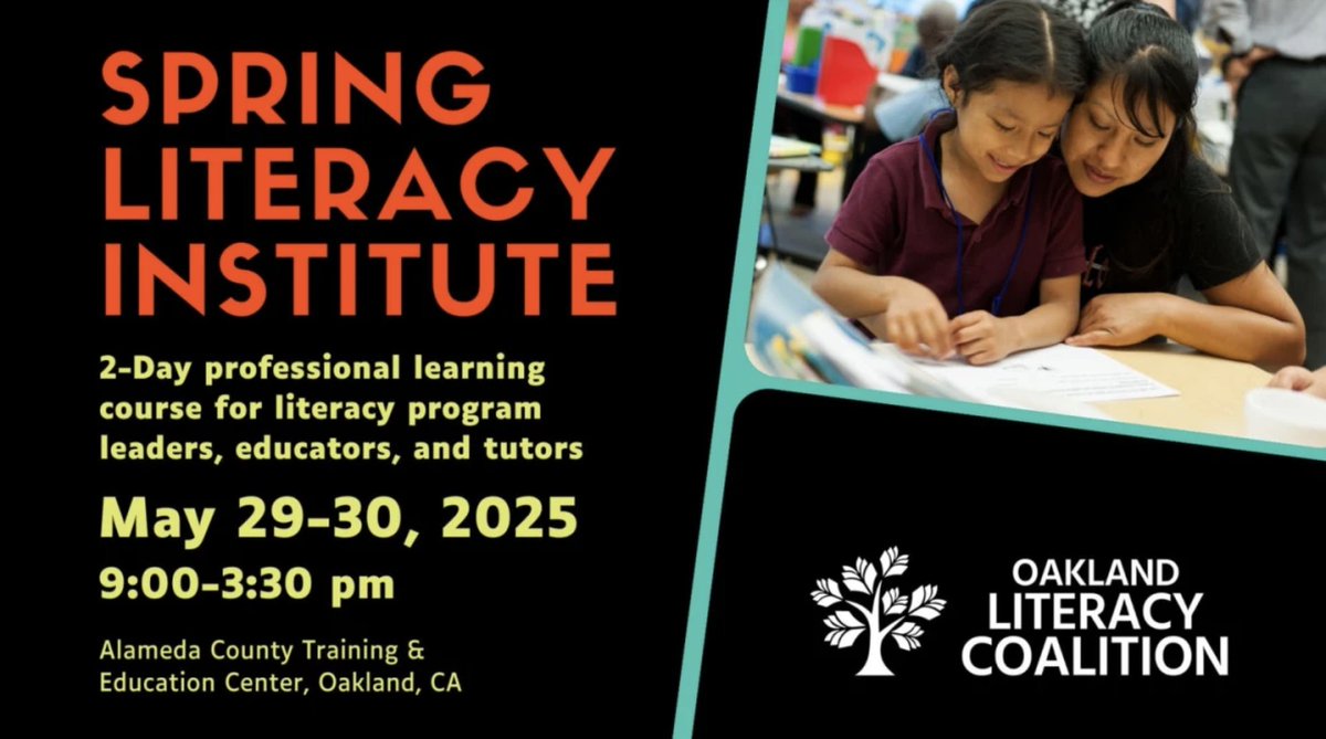 Exciting Literacy Professional Development Opportunities - Register Today! - mailchi.mp/oaklandliterac…