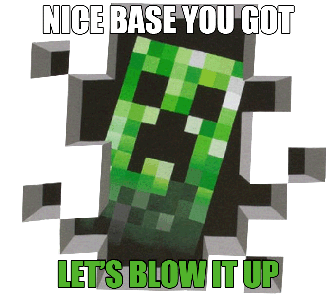 why me #minecraft #minecraftmemes #creeper