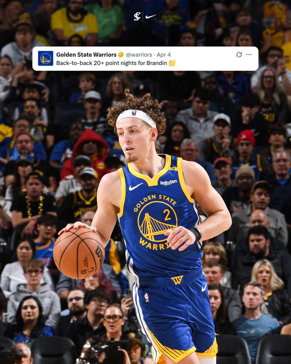 𝘽𝙋 𝙝𝙖𝙨 𝙗𝙚𝙚𝙣 𝙤𝙣 🔥 𝙡𝙖𝙩𝙚𝙡𝙮… 

<a href="/brandinpodziem2/">Brandin Podziemski</a> is turning heads in year 2️⃣ with the <a href="/warriors/">Golden State Warriors</a> 

#StampedeAhead