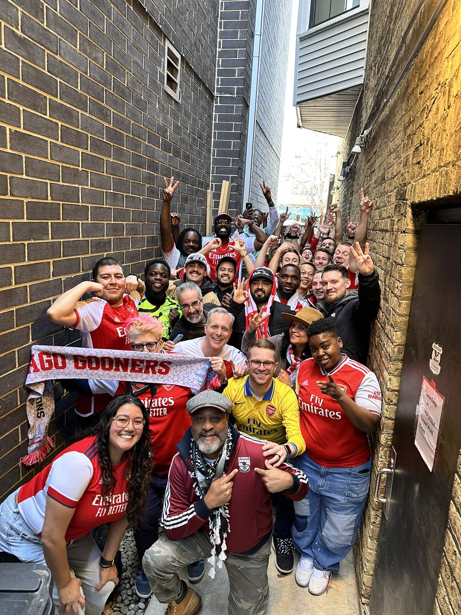 ChicagoGooners's tweet photo. A good start to the tie, ready to finish it in Spain #UCL #COYG #UTA #ChicagoIsRed https://t.co/1roYv4GoHi