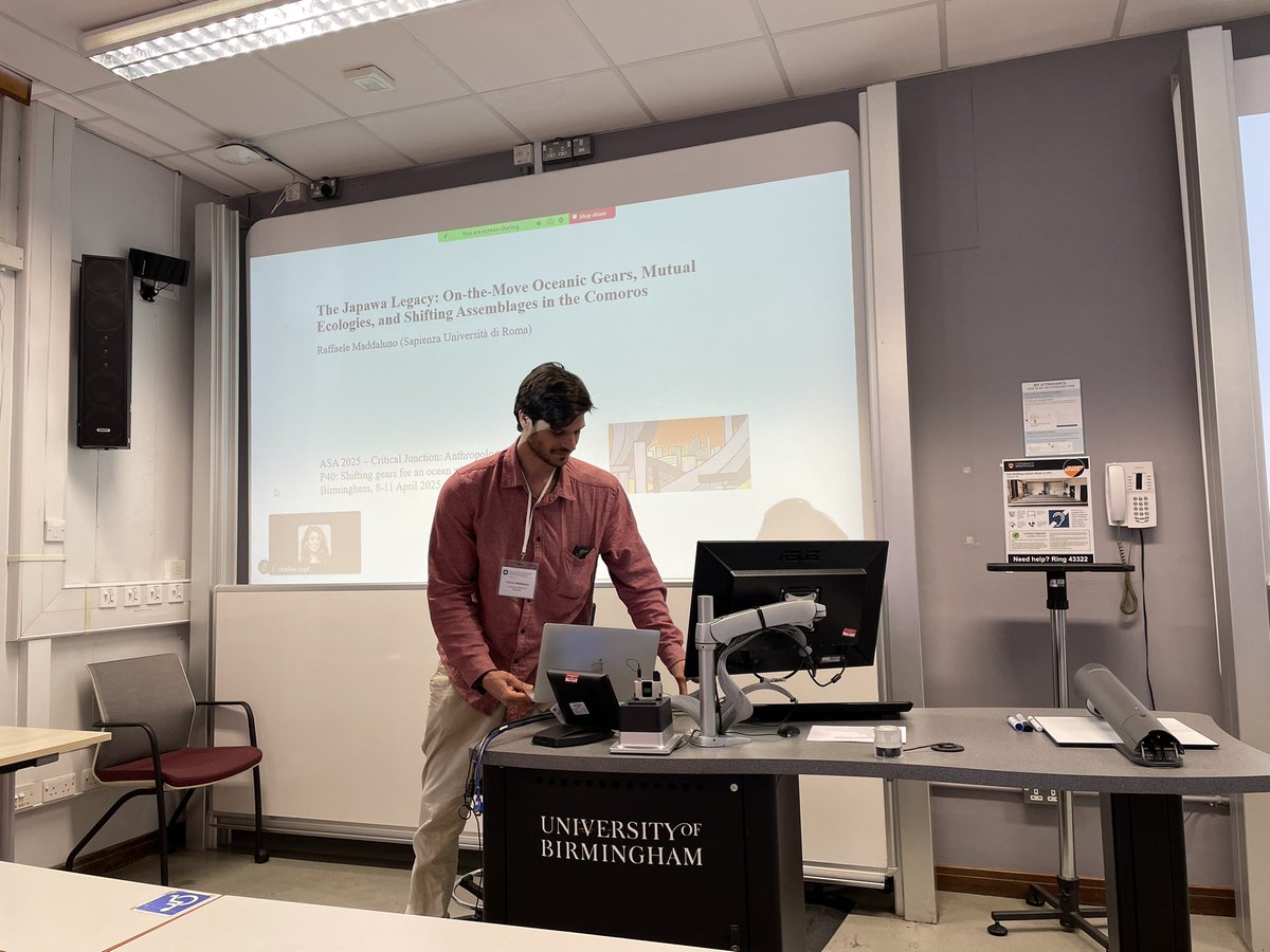 Our panel on “oceanic gears” today at #ASA2025 on the beautiful sunny <a href="/unibirmingham/">Uni of Birmingham</a> <a href="/theasainfo/">asainfo</a>