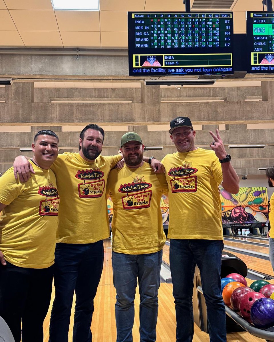 "Mark it zero, Dude."

Last weekend, we had a blast at the Transitions Mental Health "Strike Out Stigma" fundraiser, helping raise $50,000 for THMA programs! 🎳 Big thanks to Sgt. Inglehart, Sgt. Hurni, Officer Ybarra, and Officer Cutler for representing SLOPD!
