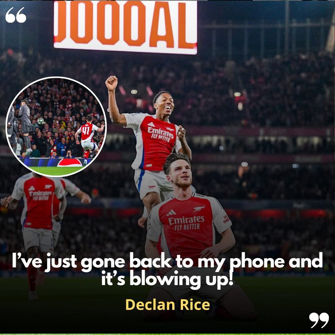 ⚽️ A few messages on Declan Rice's phone tonight!