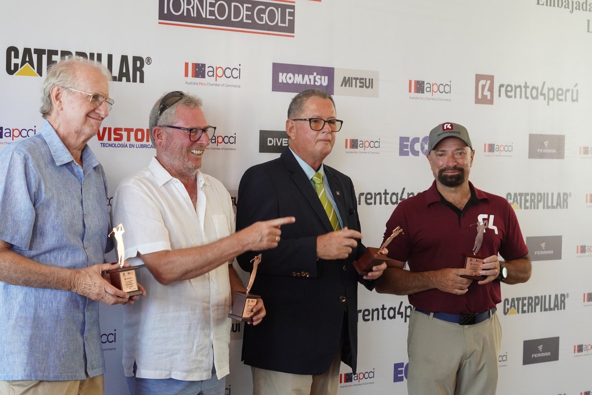 Renta4SAB's tweet photo. Participamos como sponsor de la Copa Minera 2025 🏌🏼 un torneo de golf organizado por  Australia Peru Chamber of Commerce Inc  (APCCI) 🇦🇺 🇵🇪  Esta jornada combinó deporte, networking y buena energía. ¡Gracias a APCCI por esta gran iniciativa! ⛳ https://t.co/s2C4DgDFFi