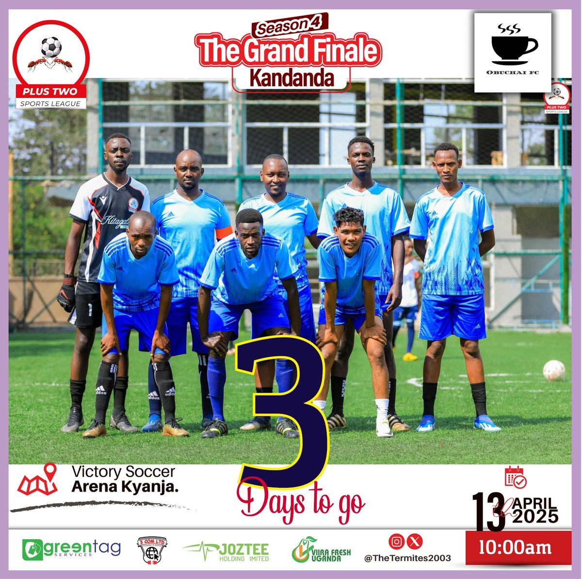 The thrill of victory is in our last football game says <a href="/FcObuchai/">𝑶𝒃𝒖𝒄𝒉𝒂𝒊 𝑭𝑪</a> ahead of the Grand Finale Season 4 happening this Sunday at Victory Soccer Arena Kyanja.🔥 Ebisigadde gwe be there to witness. #Orwongotosn4🔥 #HiFiveToTheFuture