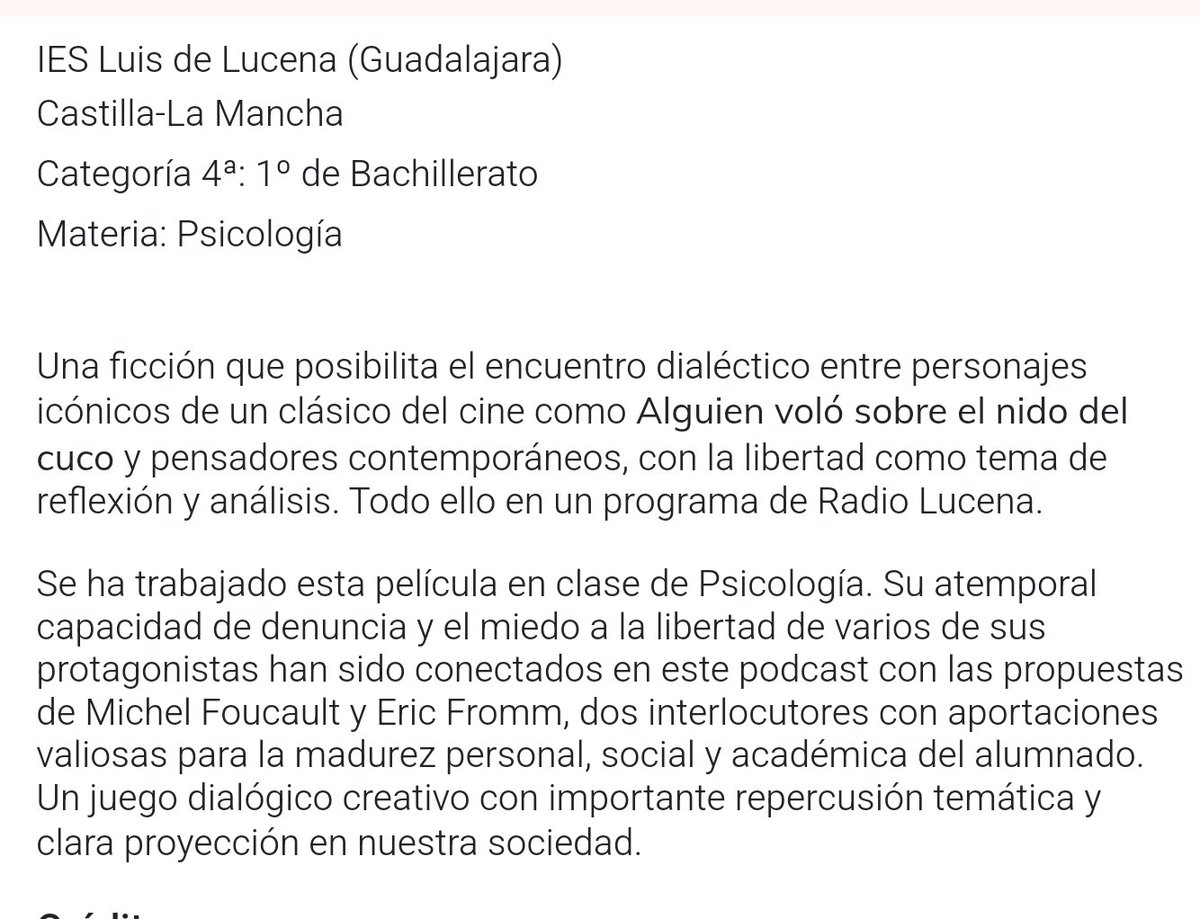 En iesluisdelucena.com hemos dejado el enlace al #podcast que han elaborado un grupo de estudiantes de 1Bach. junto a su profesora de #Filosofía Carmen y con la ayuda técnica de Domingo, profesor de #Electrónica.
 (1 de 2) Sigue leyendo -->