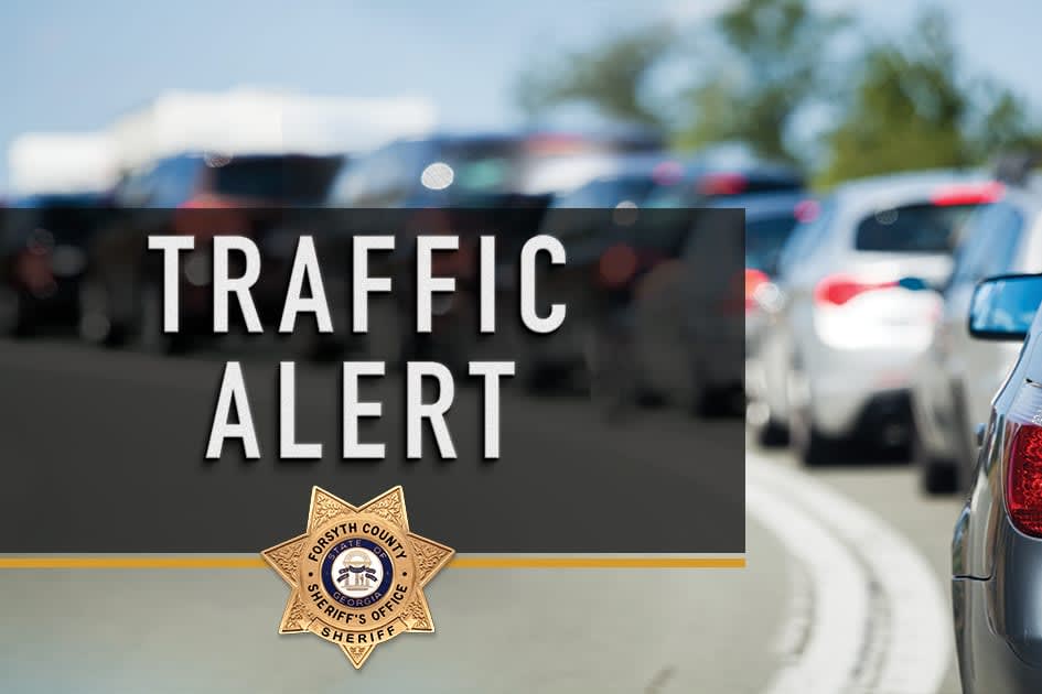 ForsythCountySO's tweet photo. Browns Bridge Road (SR 369) is shut down between Little Mill Road and Shady Grove Road due to a crash. Find alternate routes. #StaySafeForsyth https://t.co/EuRdmHz7tv