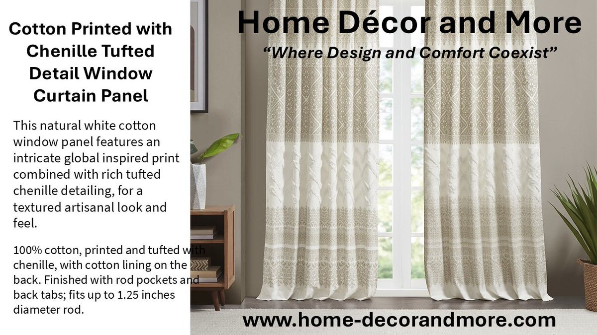 homedecorndmore's tweet image. Tired of the same old look?
🪄 Refresh your bedroom or living room with new drapery – because a simple switch can make your whole space feel brand new!
✨ Shop styles that flow with your vibe: home-decorandmore.com

#DraperyRefresh #RoomMakeover #HomeDecorMagic
