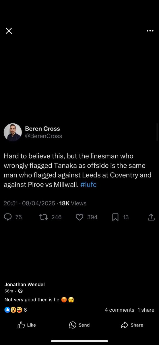 JamiePhillips9's tweet photo. @ge_lockwood97 @LUFCDATA It’s the same linesman https://t.co/MO3TeqxrbN