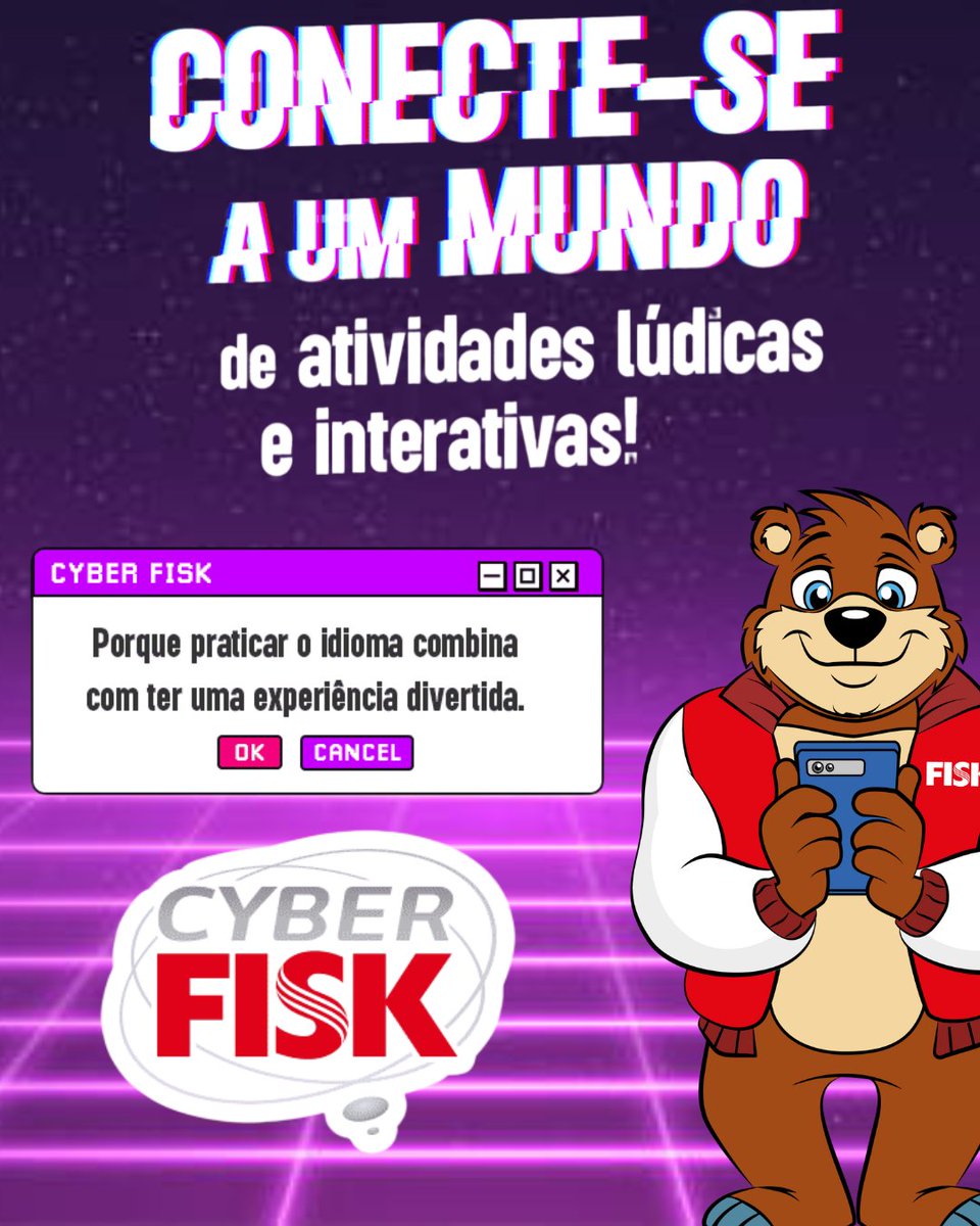 fisktimbo's tweet photo. No Cyber Fisk você pode praticar seu inglês com diversas atividades divertidas e interessantes que realmente agreagam no seu inglês ✨#ingles #cursoingles #fisk https://t.co/KAxuZyYIvC
