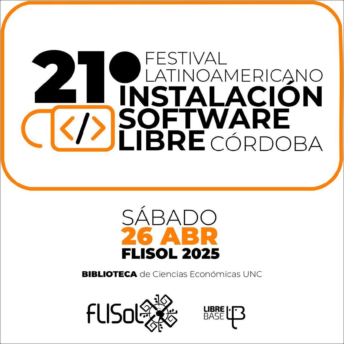 FLISoLCordoba's tweet photo. ¡Se viene el Flisol Córdoba 2025! 🔥
Sumate a la comunidad de Software y Cultura Libre de Córdoba
Entrada libre y gratuita
Sábado 26 de abril | Facultad de Ciencias Económicas UNC y Feria Agroecológica
#FlisolArg #FlisolCba #SoftwareLibre #Linux #OpenSource #Córdoba #UNC https://t.co/mVeifJl2TT
