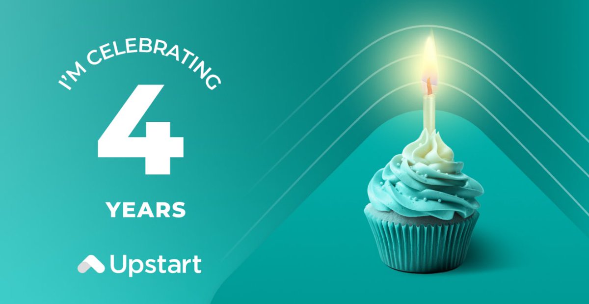 And just like that. It’s been 4 years. 
Thanks for all the memories <a href="/Upstart/">Upstart</a>