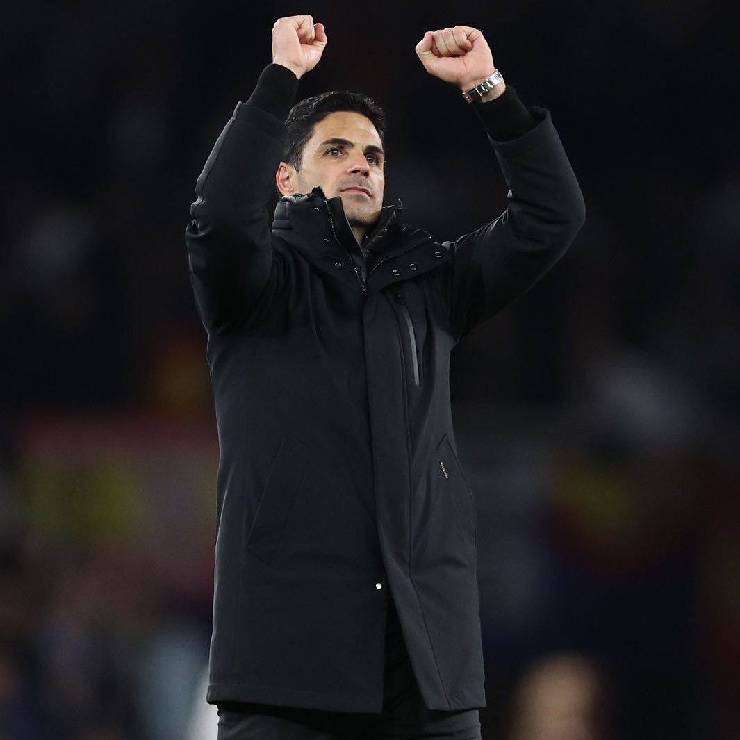 DailyAFC's tweet photo. 🗣️ Mikel Arteta after beating Real Madrid: “We had the opportunity to make a lot of people happy and proud, and we certainly did that!” ❤️🥺 https://t.co/1GEnCnzx8R