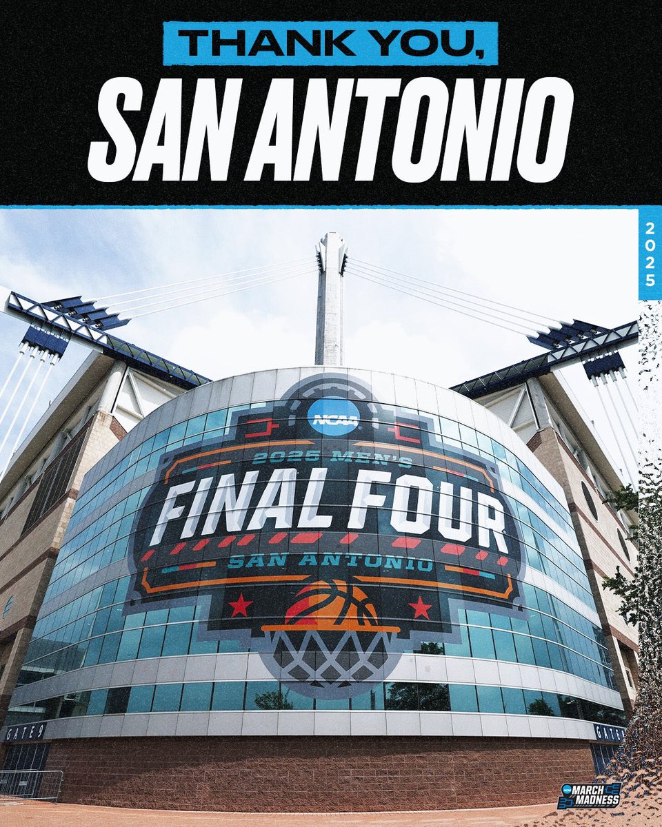 An unforgettable #MFinalFour 🤩

Thank you, San Antonio 🙌 #MarchMadness