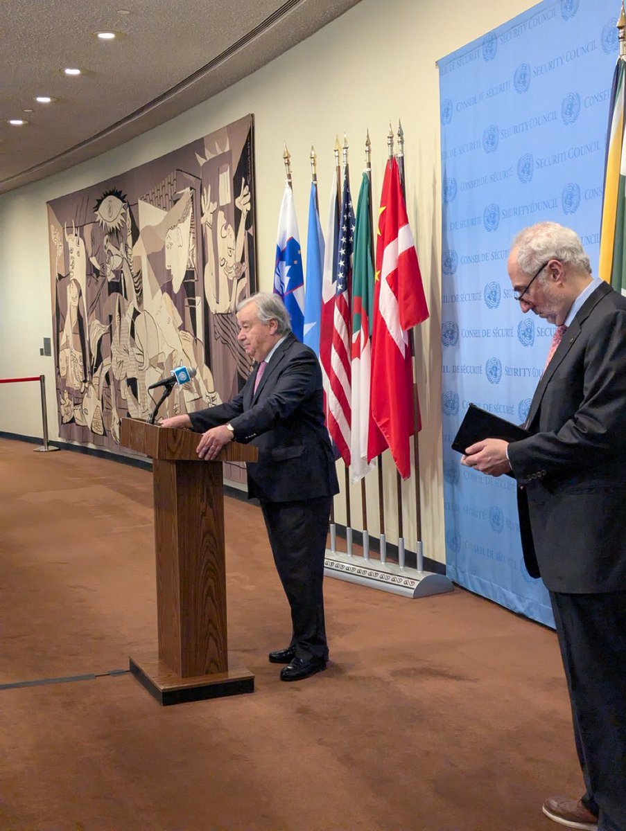 « Il est temps de mettre fin à la déshumanisation, de protéger les civils, de libérer les otages, d’assurer l’aide vitale &amp; de rétablir le cessez-le-feu ».

<a href="/antonioguterres/">António Guterres</a> qualifie la situation à Gaza d’« intolérable au regard du droit international &amp; de l’histoire ».