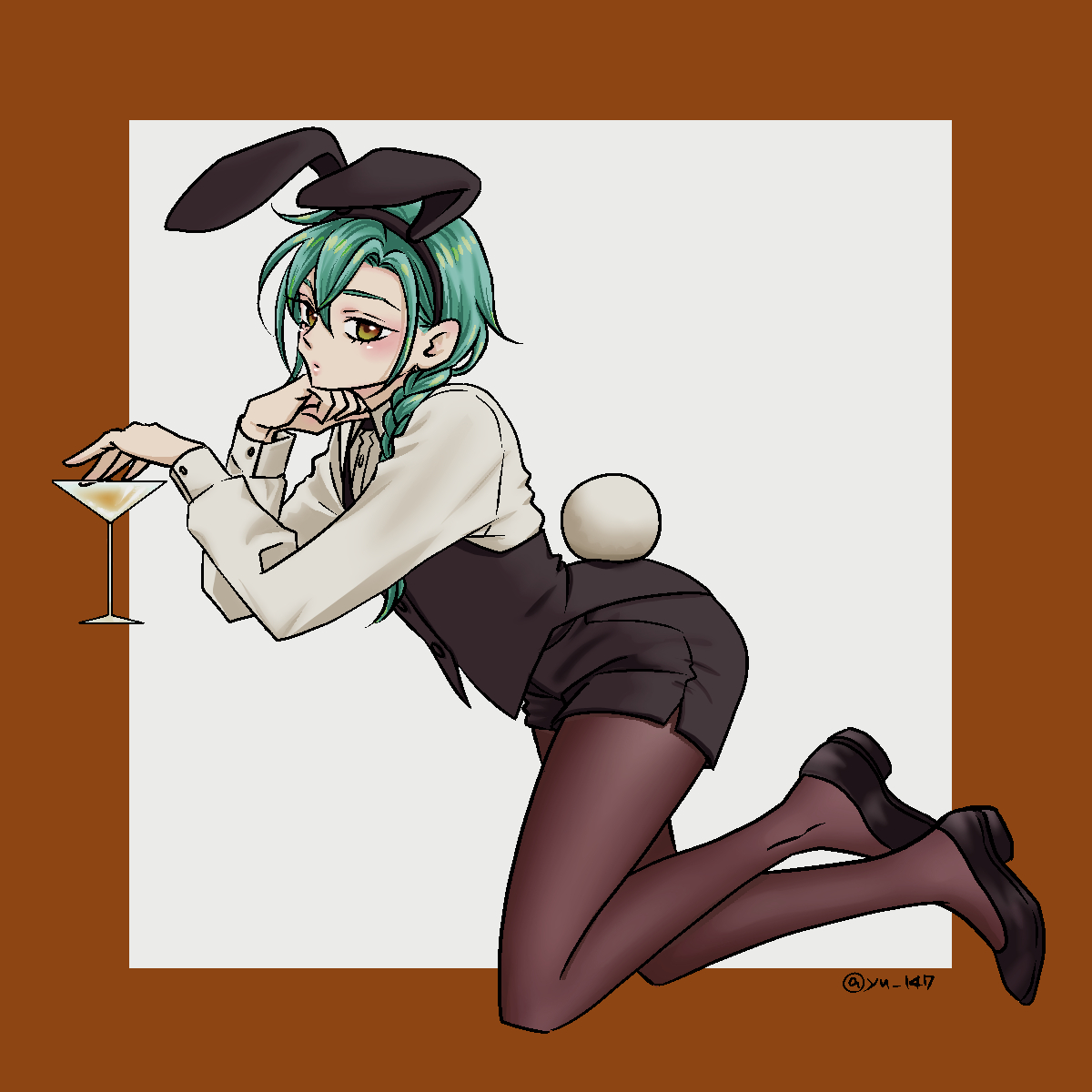 「Bunny Girl #緑仙はやく見ろ」|上森優のイラスト