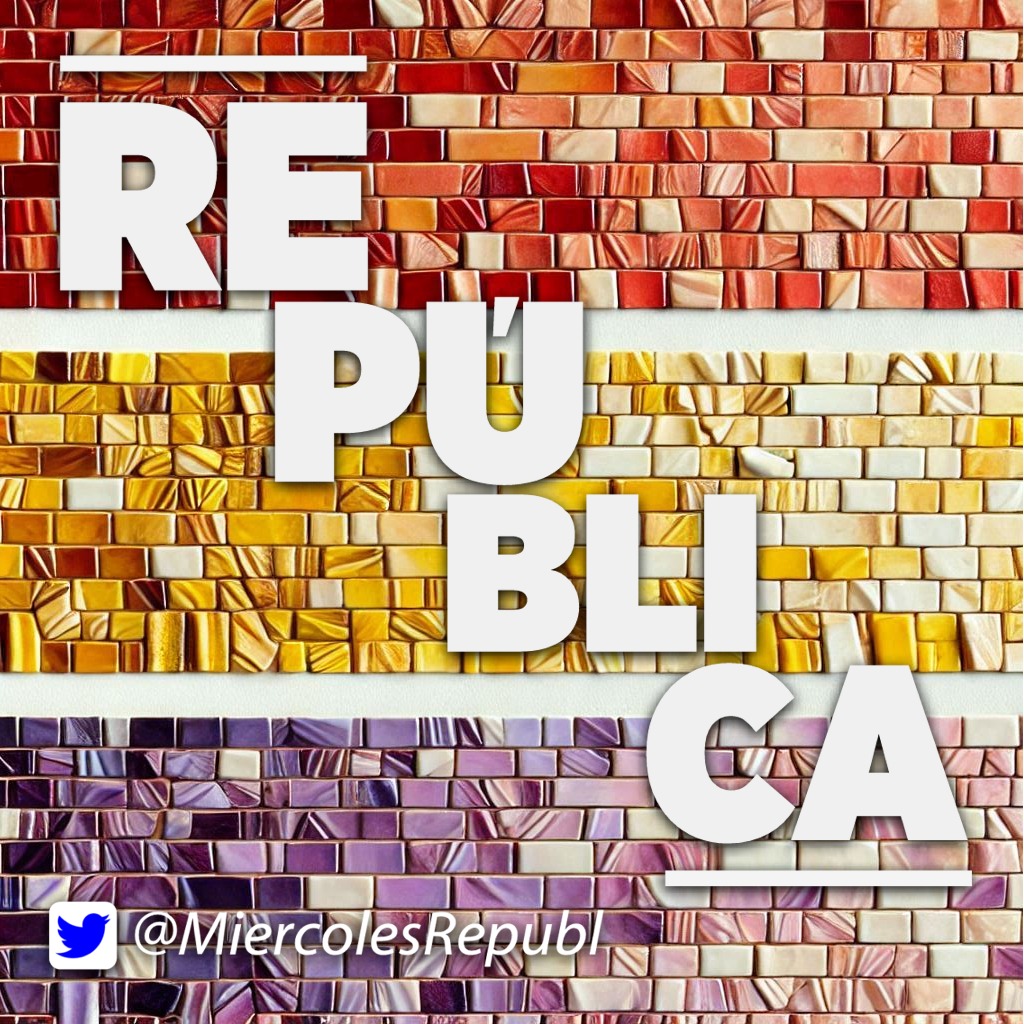 MiercolesRepubl's tweet photo. ¿Eres republicano o republicana?, recuerda que todos los miércoles a partir de las 19.00 h (18.00 h en Canarias) tuiteamos por la III República, ¡no faltes! ❤️💛💜 #LaRevuelta https://t.co/3xGGbL4aZl