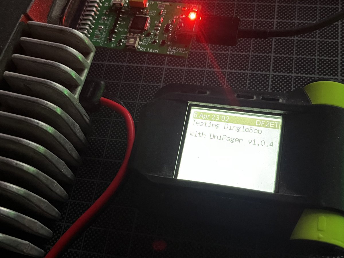 flo_0_'s tweet photo. Managed to patch #Unipager sources to compile with latest #rust compilers. #DingleBop USB-C version now supporting #DAPNET clients finally. Burn-in test incoming
#hamradio #funkruf #POCSAG https://t.co/o6QvnBiAy8