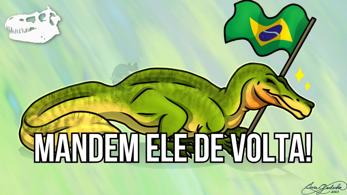 Deixando supostos "lobos pré-históricos" de lado, vamos nos concentrar num assunto realmente importante: o caso envolvendo o Irritator, um dos mais icônicos dinossauros carnívoros brasileiros, cujo fóssil continua ilegalmente na Alemanha! #IrritatorBelongsToBR