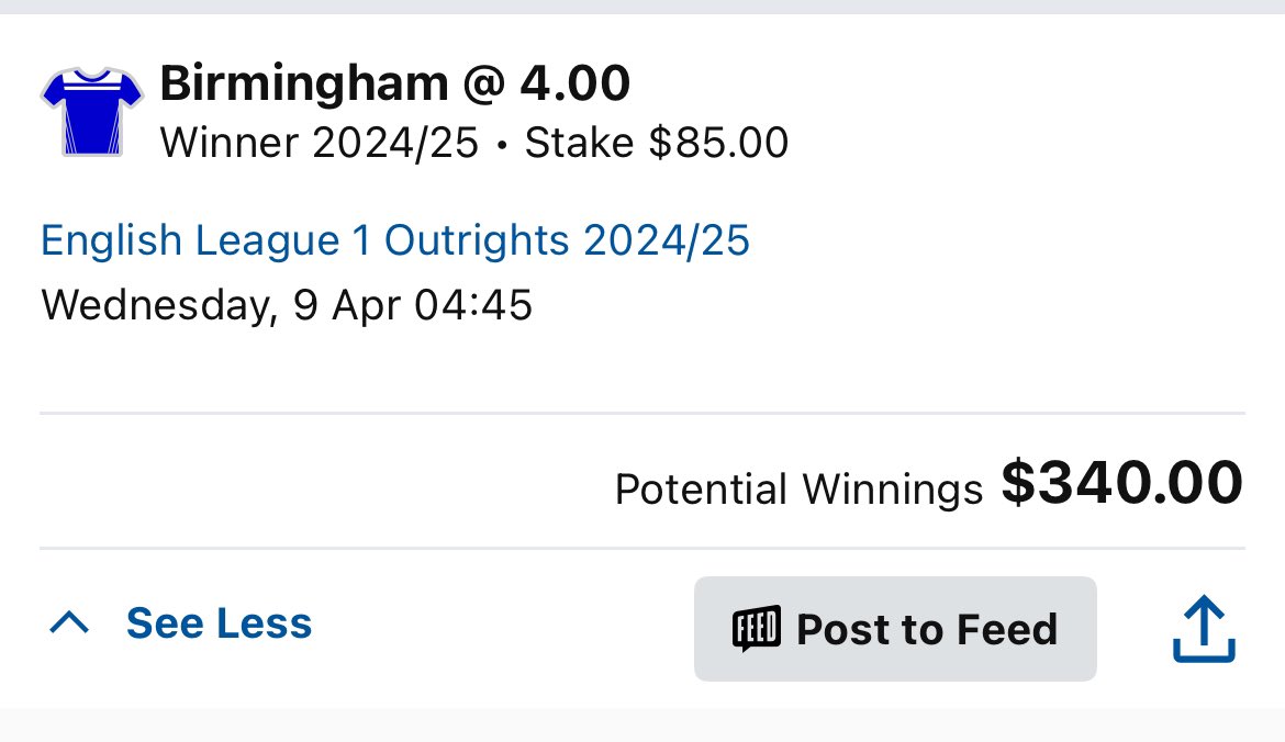 alex_bcfc_'s tweet photo. Bet placed on 15-July-2024… never in doubt #BCFC https://t.co/4e4gP75XXR