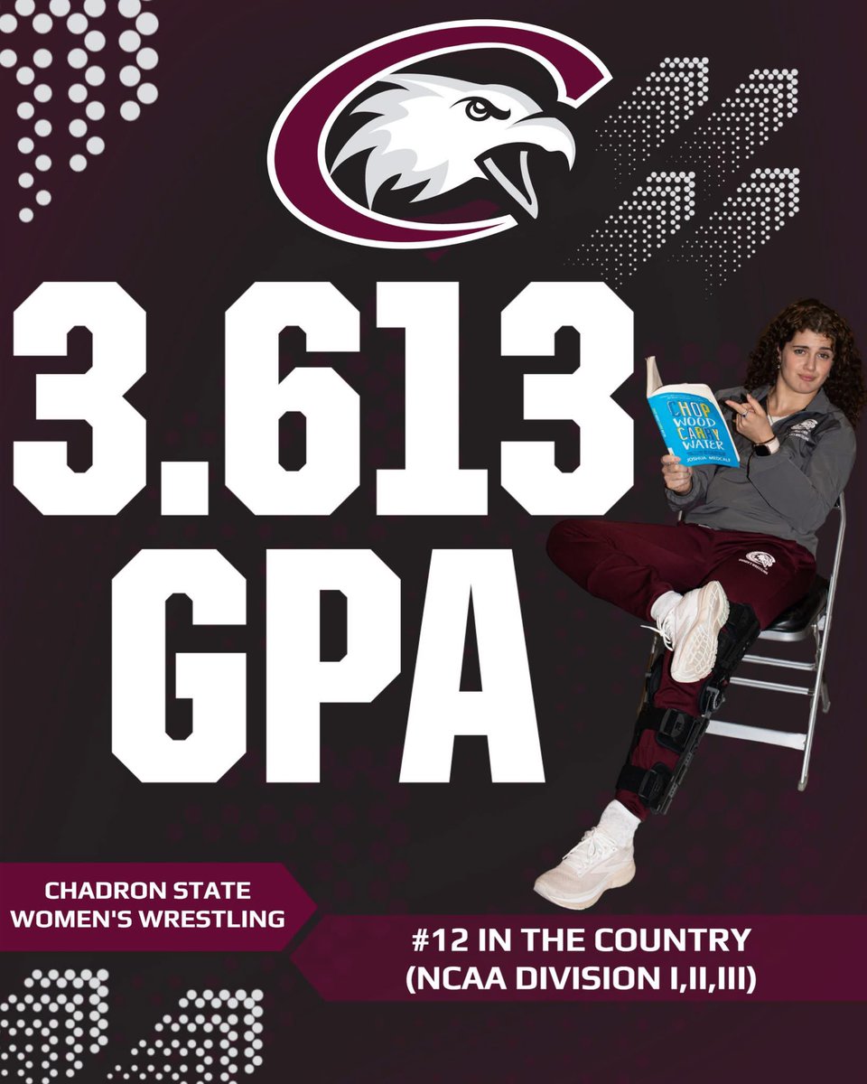 CSCWWrestling's tweet photo. Chadron State Women's Wrestling is #12 in the country in NCAA Women's Team Scholar All-America awards.
We are proud of these girls ability to be elite on and off the mat!
#BeTheBean ☕️
#SoarEagles🦅
#ProtectTheRock🪨 https://t.co/tFHKafKHj1