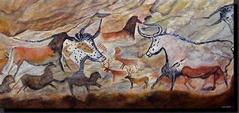 DufainA's tweet photo. La salle des taureaux. Grotte de Lascaux. Vers 17 000 avant notre ère. 
#histoiredelart 
#artparietal
#culture https://t.co/yIfqsPVu8K