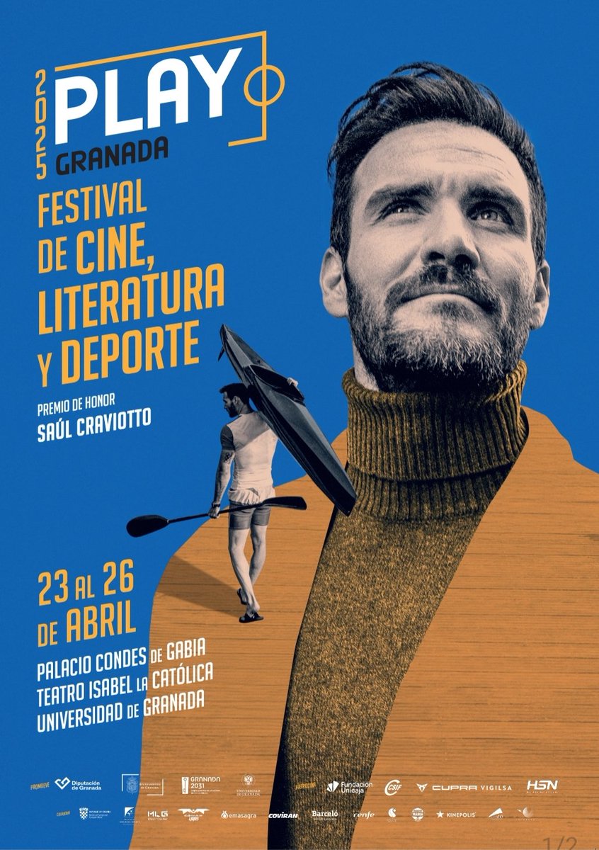 Granada sigue de Cine, Literatura y Deporte.
Dale al #PLAY
#FestivalPLAY
festivalplaygranada.com