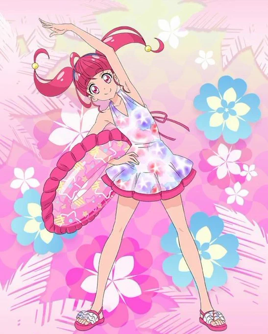 数あるキュアぱず水着の中でもすごくかわいい水着姿です#キュアぱず 
